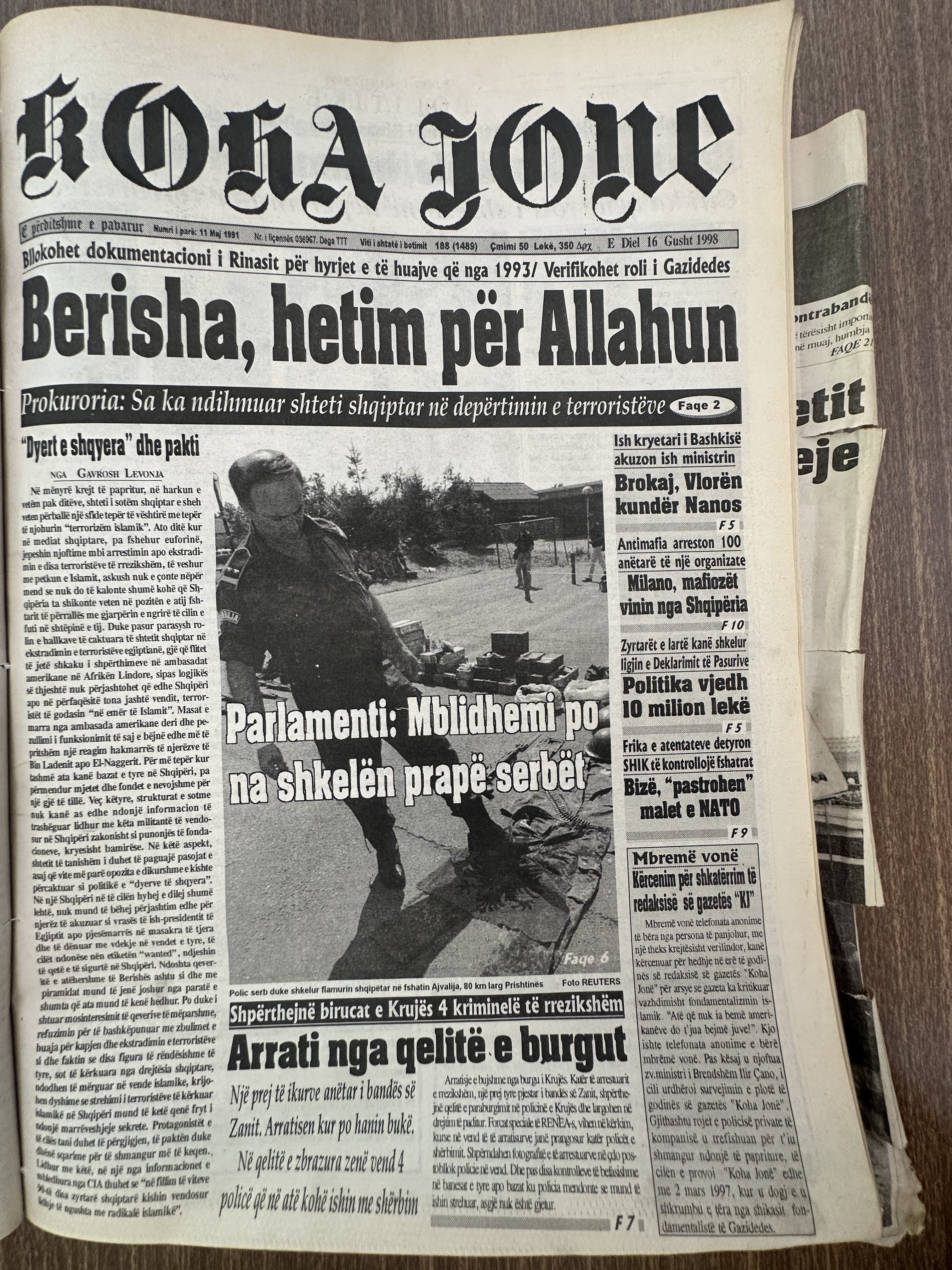 Koha Jonë 1998-08-16